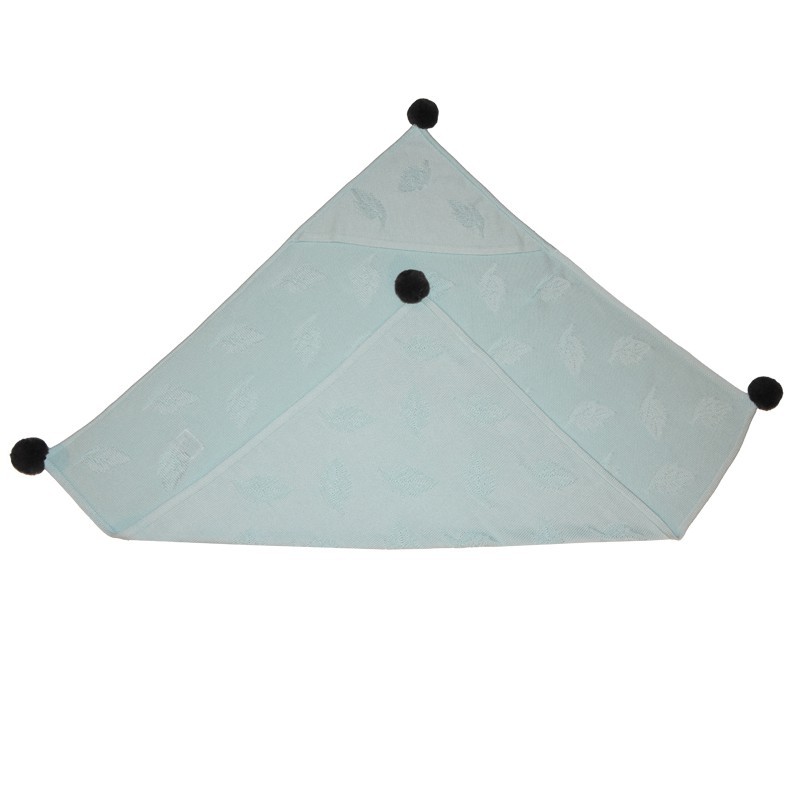 Dekica od bambusa "LEAVES" TURQUOISE