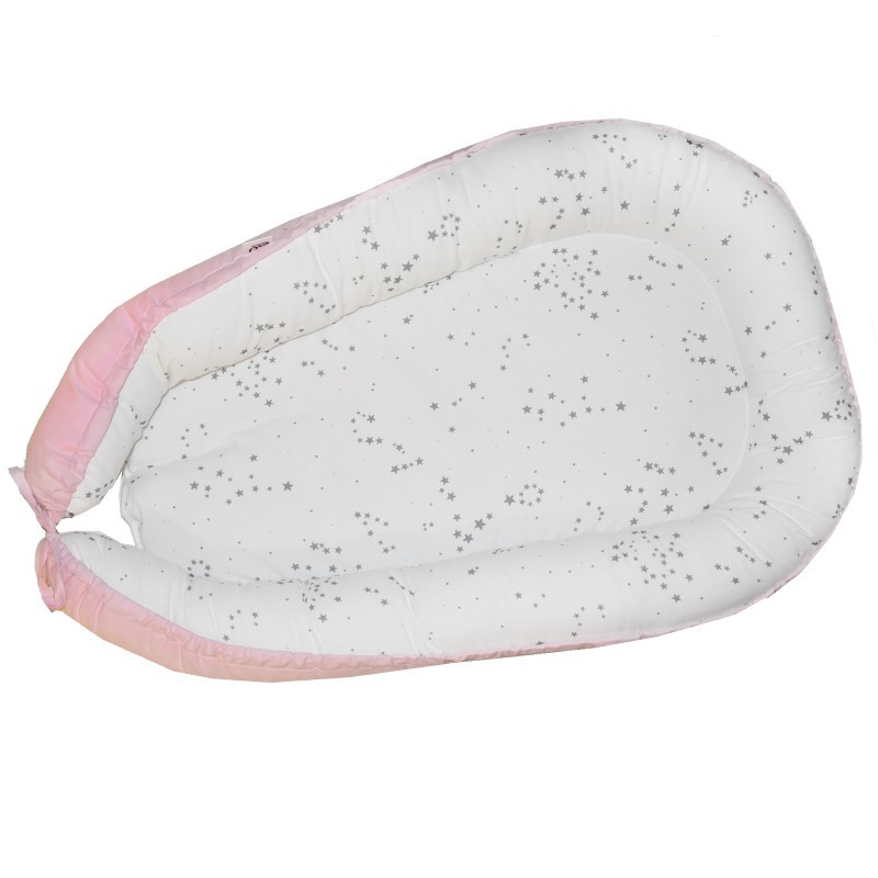 Kokon bavlnená pre bábätko LIGHT PINK