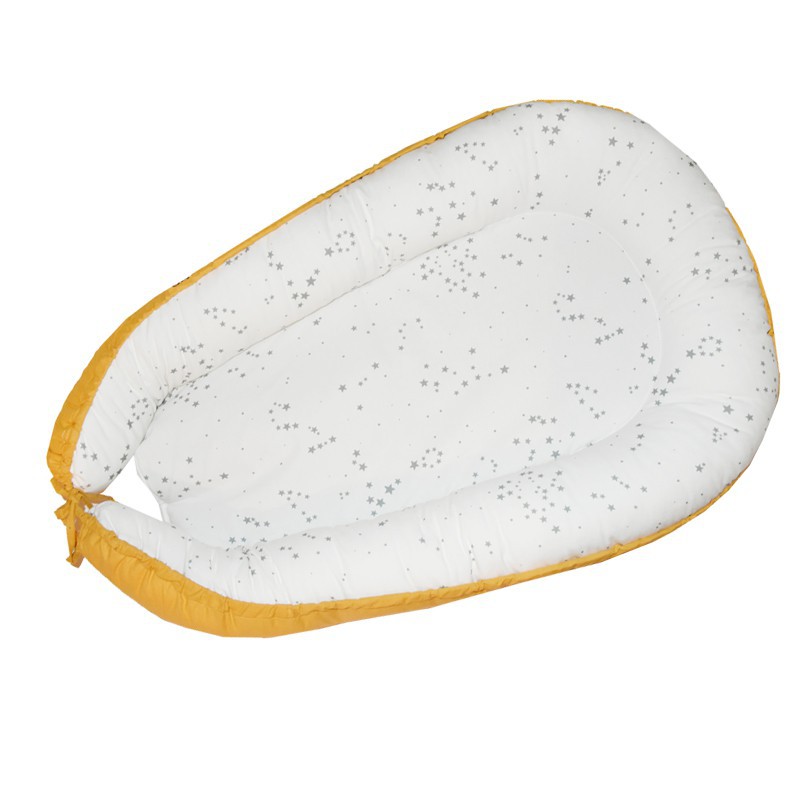 Babynest aus Baumwolle MUSTARD YELLOW