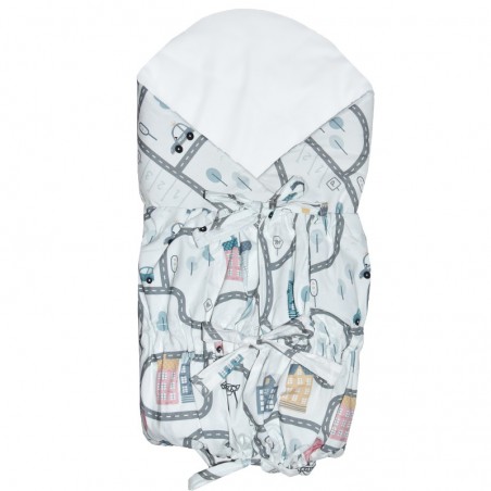 Printed Cotton Swaddle Blanket STREET