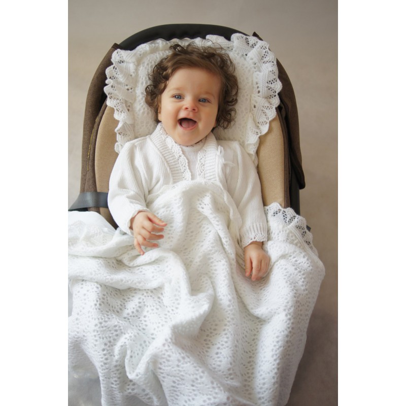 Babydecke „OLA” BLUE-GREY Babydecke „OLA” BLUE-GREY