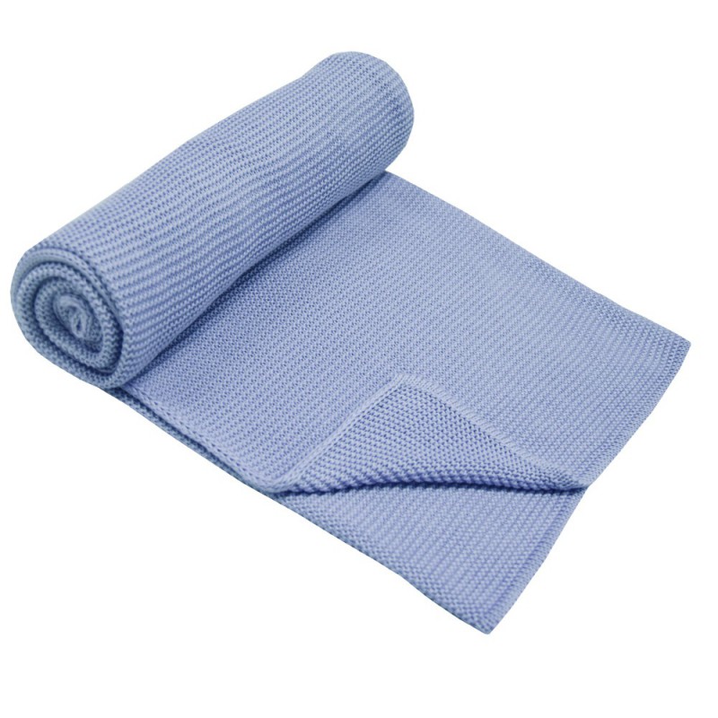 Bamboo blanket BLUE