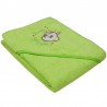 Little giraffe hooded towel GREEN