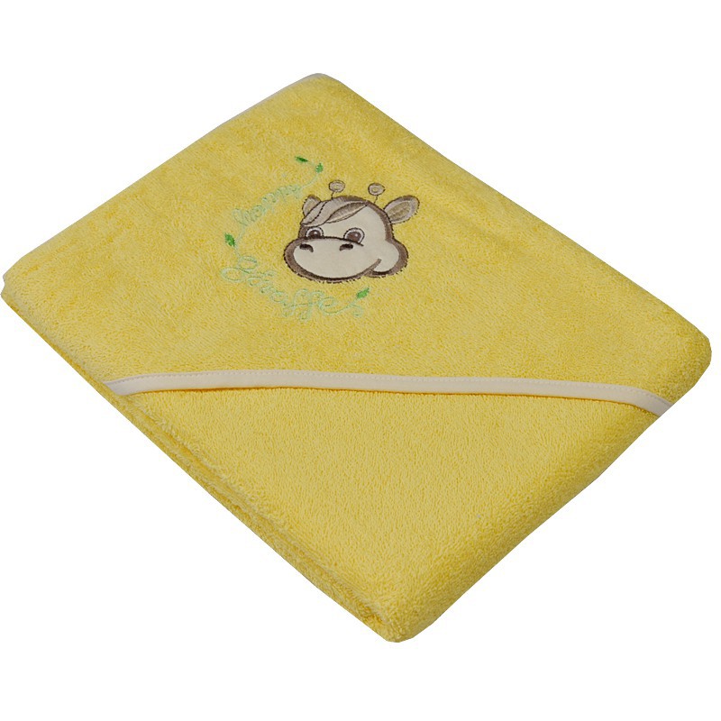 Little giraffe hooded towel YELLOW
