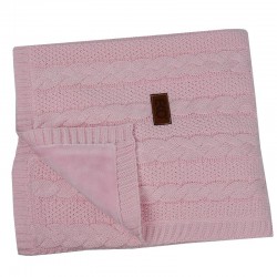 Zīdaiņu plediņš  ar kažokāda oderīti PINK