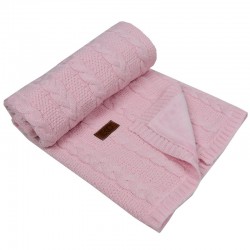 Zīdaiņu plediņš  ar kažokāda oderīti PINK