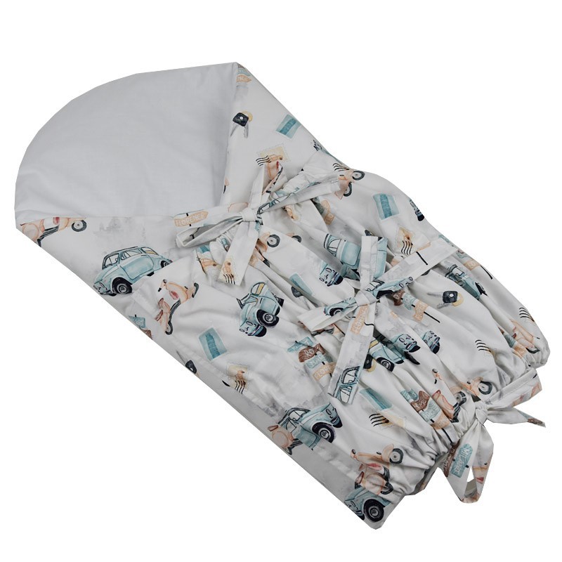 Printed Cotton Swaddle Blanket SCOOTER