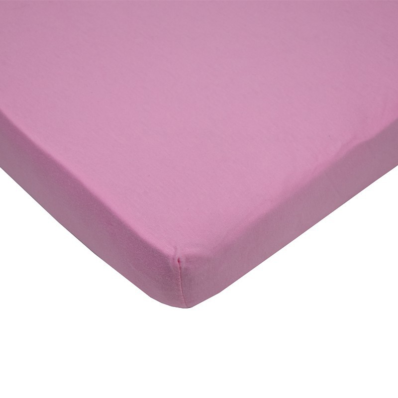 Prześcieradło jersey z gumką 120 x 60 cm RÓŻ Prześcieradło jersey z gumką 120 x 60 cm RÓŻ