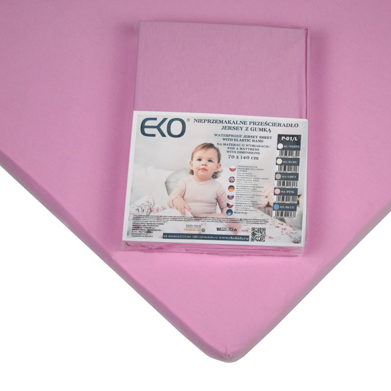 Waterproof Jersey sheet  with elastic band PINK Waterproof Jersey sheet  with elastic band PINK