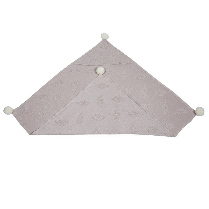 Dekica od bambusa "LEAVES" ROSE PINK