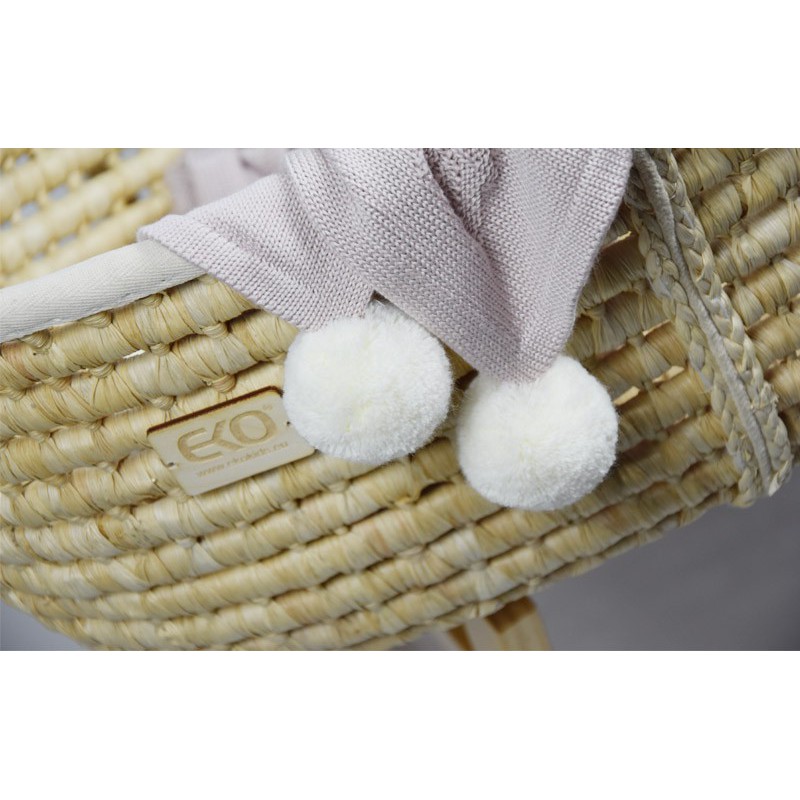 Dekica od bambusa "LEAVES" ROSE PINK