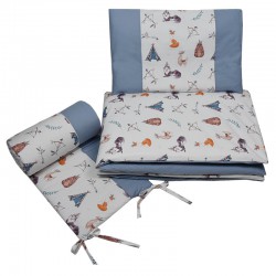 Printed cotton cot bedding...