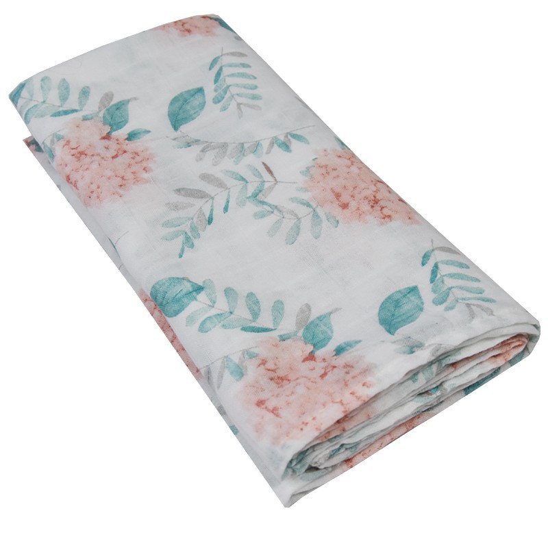 BAMBOO SWADDLE & NAPPY 120 x 120 cm HYDRANGEA BAMBOO SWADDLE & NAPPY 120 x 120 cm HYDRANGEA
