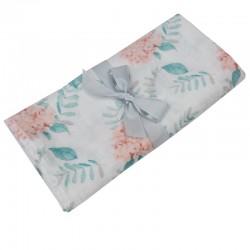 BAMBOO SWADDLE & NAPPY 120 x 120 cm HYDRANGEA