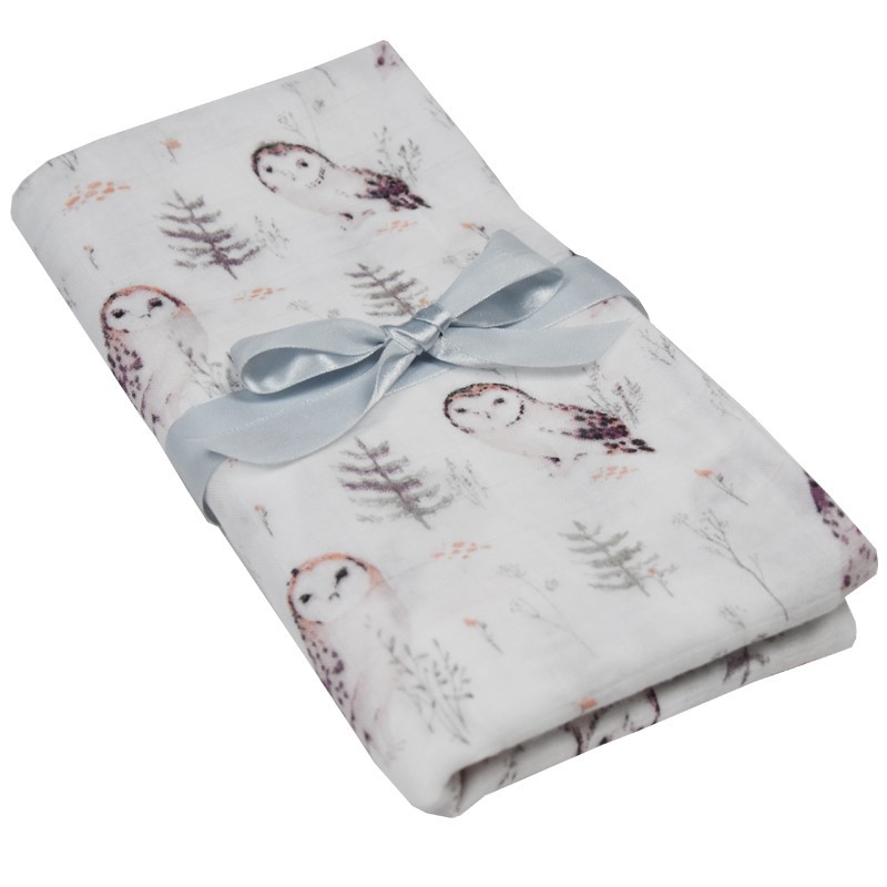 BAMBUS-PUCKTUCH 120 x 120 cm OWLS BAMBUS-PUCKTUCH 120 x 120 cm OWLS