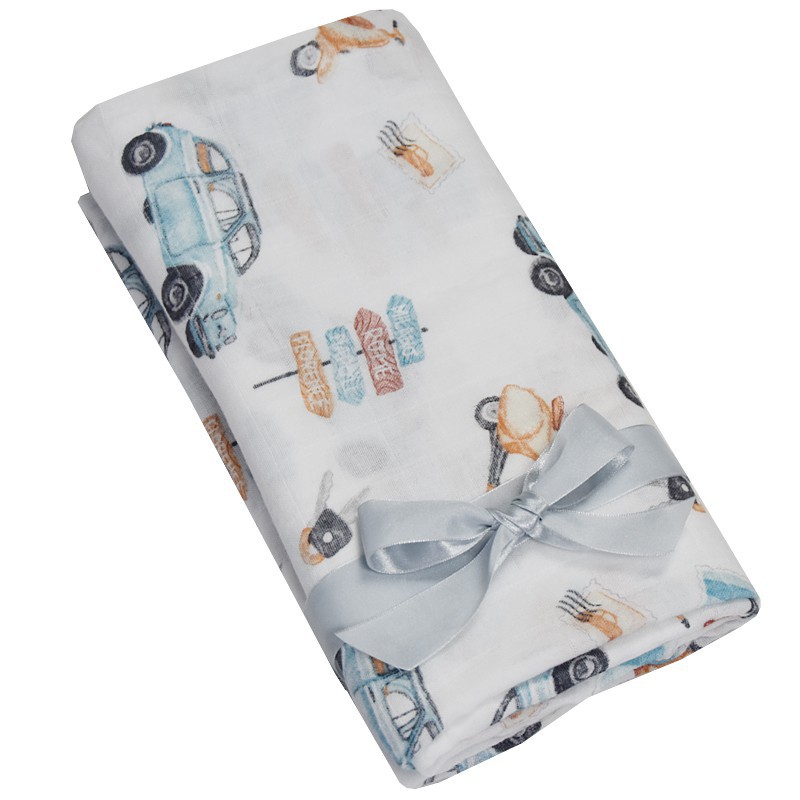 BAMBOO SWADDLE & NAPPY 120 x 120 cm  SCOOTER BAMBOO SWADDLE & NAPPY 120 x 120 cm  SCOOTER