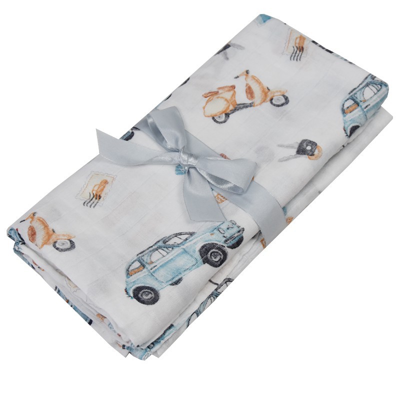 BAMBOO SWADDLE & NAPPY 120 x 120 cm  SCOOTER BAMBOO SWADDLE & NAPPY 120 x 120 cm  SCOOTER