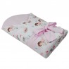 Printed Cotton Swaddle Blanket with Coconut GIRL