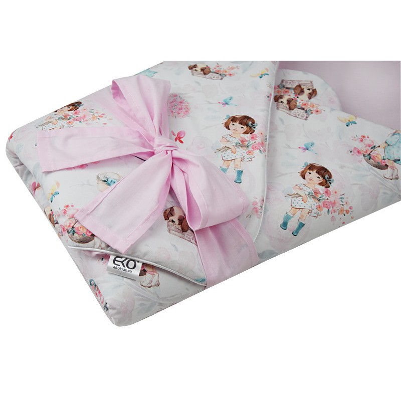 Printani Pamučni Baby Wrap sa kokosovim umetkom GIRL Printani Pamučni Baby Wrap sa kokosovim umetkom GIRL
