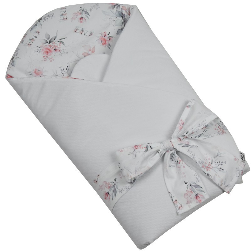 VELVET Cotton Swaddle Blanket ROSES EKO VELVET Cotton Swaddle Blanket ROSES EKO