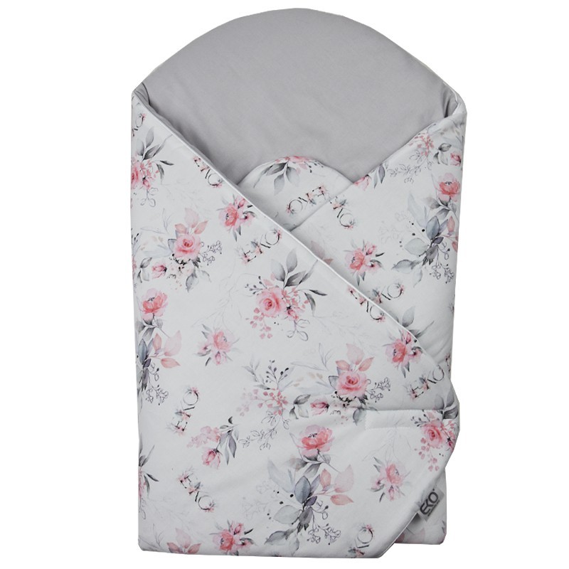 Printed Cotton Swaddle Blanket ROSES EKO Printed Cotton Swaddle Blanket ROSES EKO