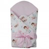 Printed Cotton Swaddle Blanket with Coconut GIRL