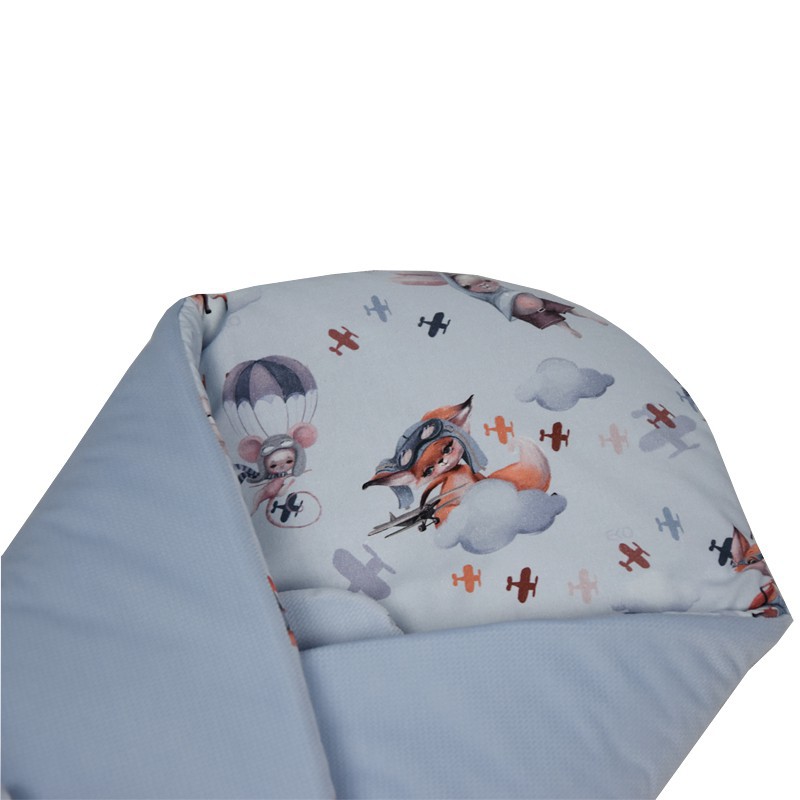 VELVET Cotton Swaddle Blanket AVIATOR VELVET Cotton Swaddle Blanket AVIATOR