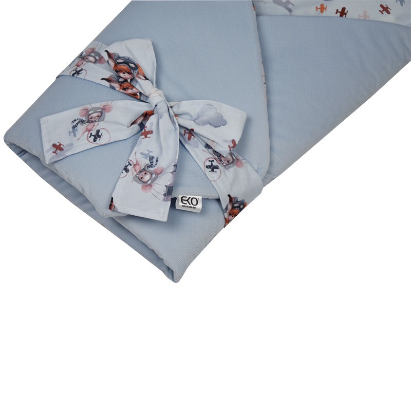 VELVET Cotton Swaddle Blanket AVIATOR VELVET Cotton Swaddle Blanket AVIATOR