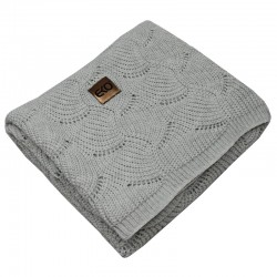 Cellular blanket LIGHT GREY