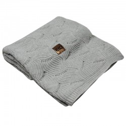 Cellular blanket LIGHT GREY