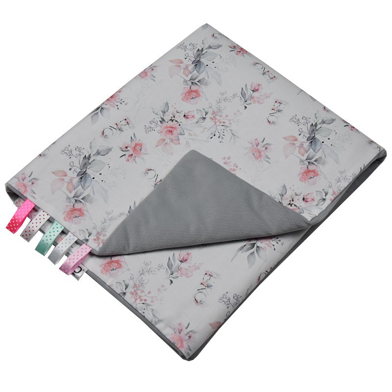 Krabbeldecke mit VELVET ROSES  EKO Krabbeldecke mit VELVET ROSES  EKO