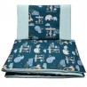 Printed cotton cot bedding set 120x90 cm