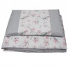 Printed cotton cot bedding set 120x90 cm ROSES EKO