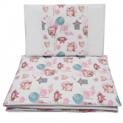 Printed cotton cot bedding...