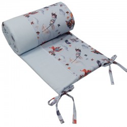 Printed cotton cot bedding set 120x90 cm