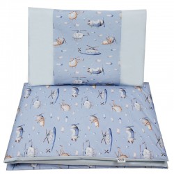 Printed cotton cot bedding...