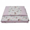 Printed cotton cot bedding set 135x100 cm GIRL