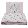 Printed cotton cot bedding set 135x100 cm GIRL