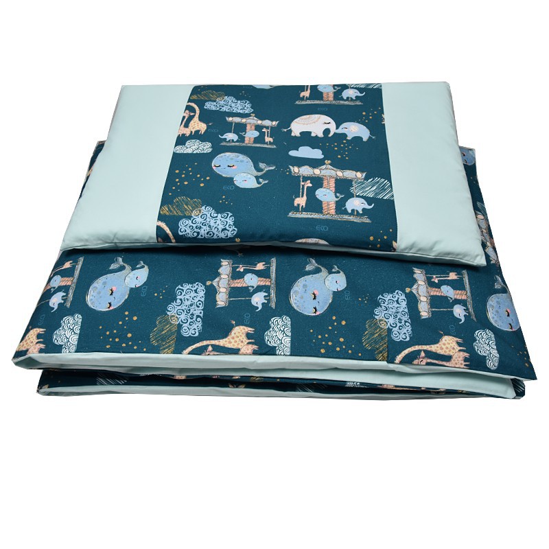 Printed cotton cot bedding set 135x100 cm AMUSEMENT PARK Printed cotton cot bedding set 135x100 cm AMUSEMENT PARK