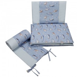 Printed cotton cot bedding...
