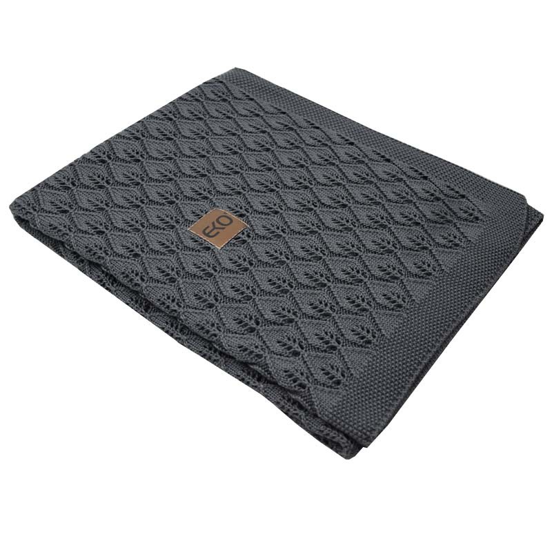 Cellular Bamboo blanket GRAPHITE