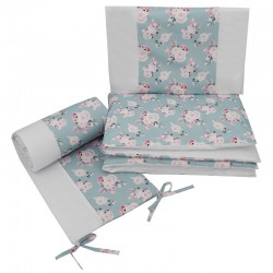 Printed cotton cot bedding...
