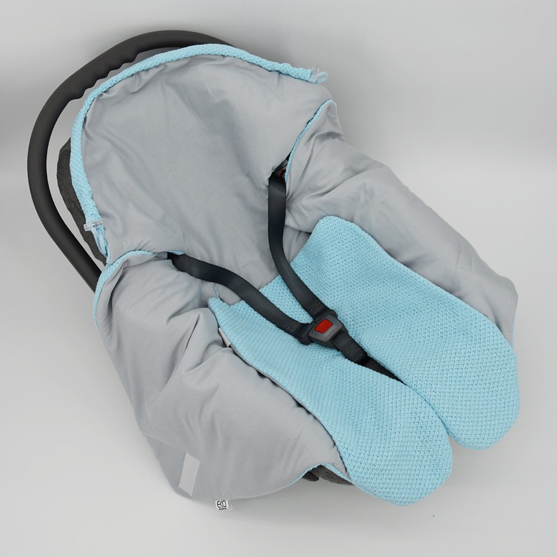 Gigoteuse Nids d’ange pour siège auto TURQUOISE Gigoteuse Nids d’ange pour siège auto TURQUOISE