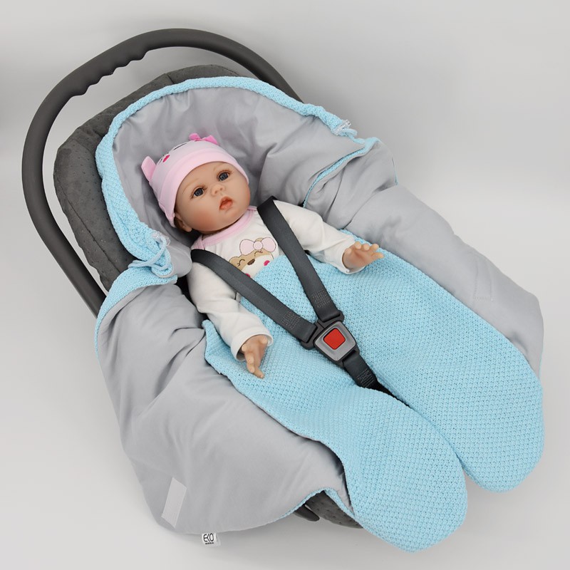 Gigoteuse Nids d’ange pour siège auto TURQUOISE Gigoteuse Nids d’ange pour siège auto TURQUOISE