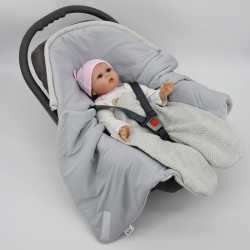 Schlafsack für den Kindersitz LIGHT GREY