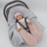 Schlafsack für den Kindersitz ROSE PINK