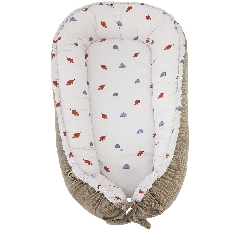 VELVET kokon pro dítě MUSHROOMS