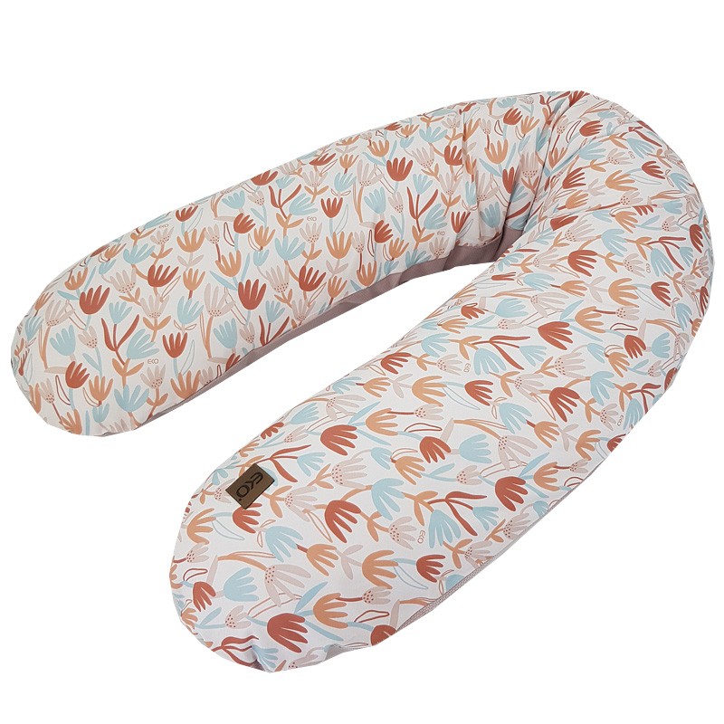 Подушка для кормления VELVET BEIGE FLOWERS Подушка для кормления VELVET BEIGE FLOWERS