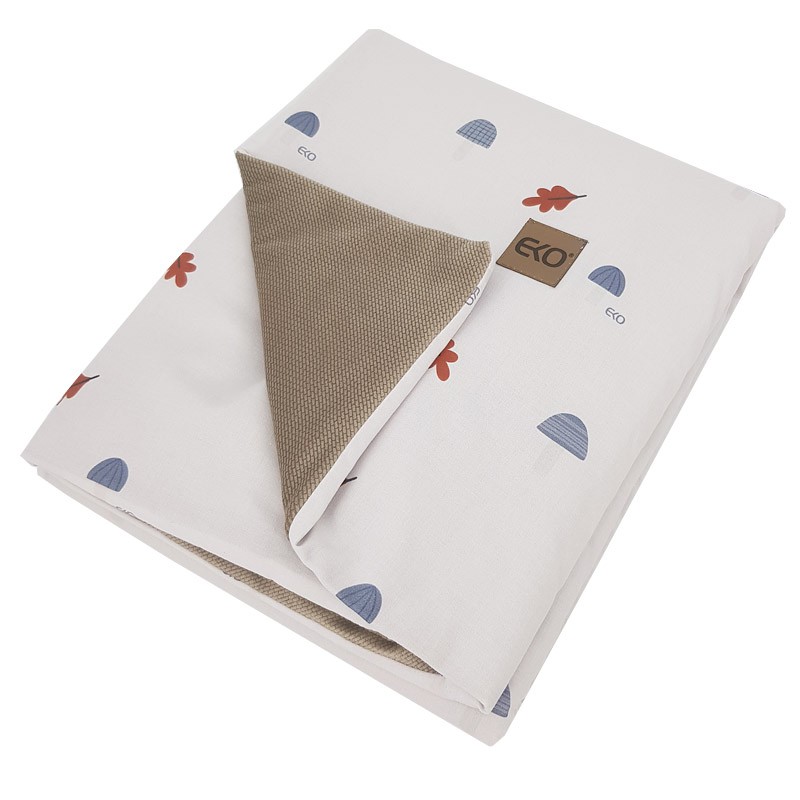 Blanket and play mat with VELVET fabric lining MUSHROOMS Blanket and play mat with VELVET fabric lining MUSHROOMS