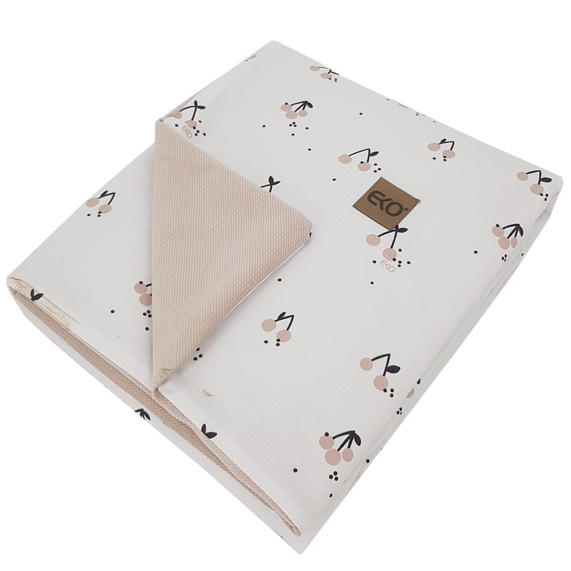 Tapis éducatif couverture avec doublure en VELOURS CHERRIES Tapis éducatif couverture avec doublure en VELOURS CHERRIES